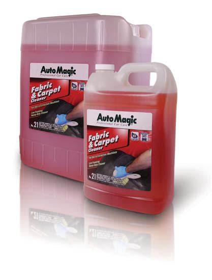 Protect your investment with auto magic fabric and carpet cleaner